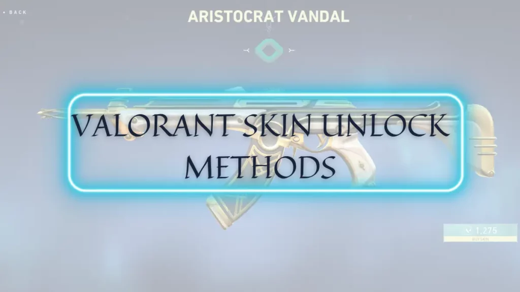 Valorant skin unlock methods